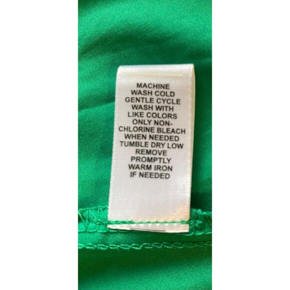 Cato’s Green Smocked Babydoll Top Ruffle Sleeves Square Neckline Womens XL Boho - Picture 6 of 11